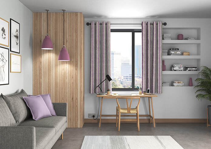 Guarda Stripe, Grape - Made to Measure Curtains - Image 5